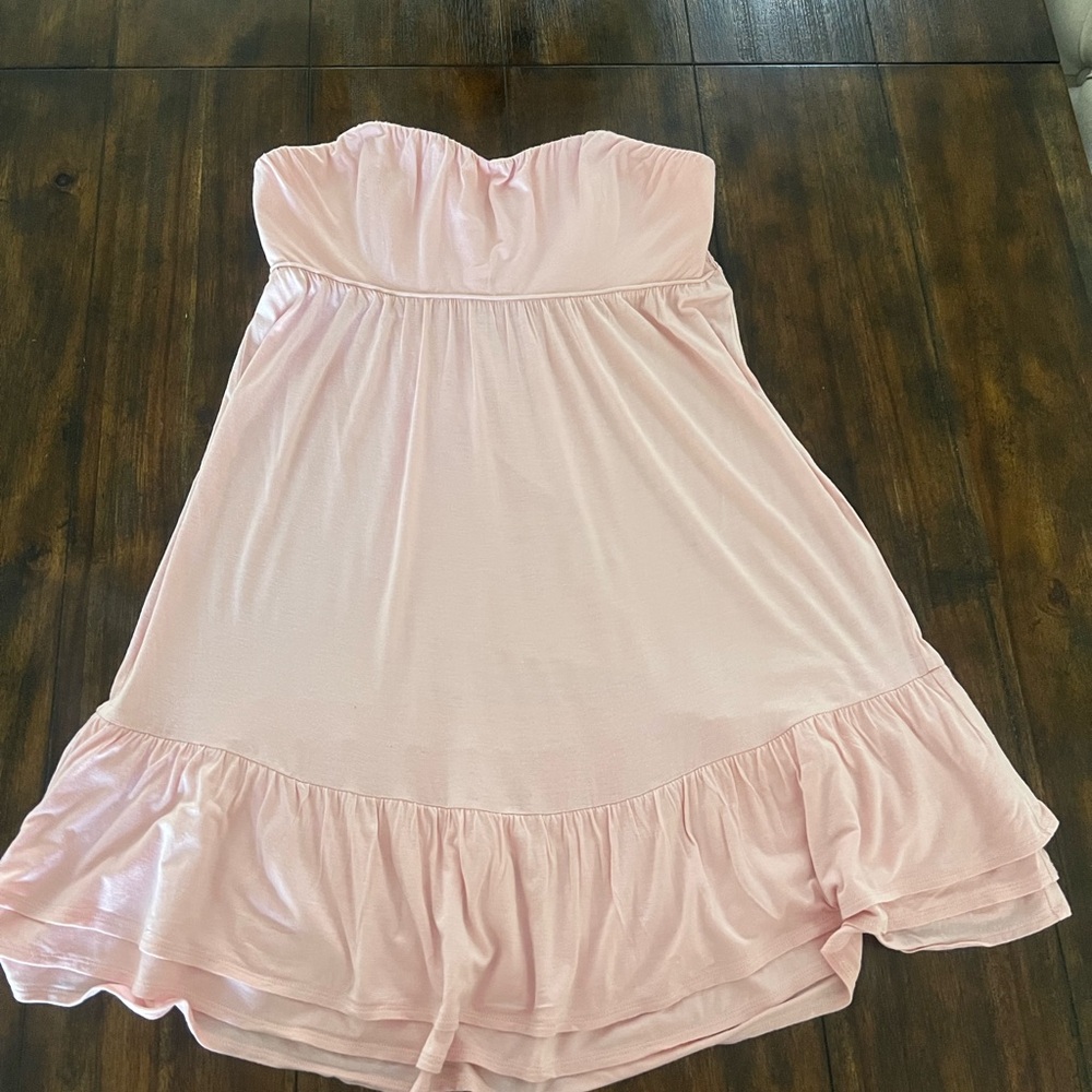 BCBGeneration Pink‎ Strapless Dress